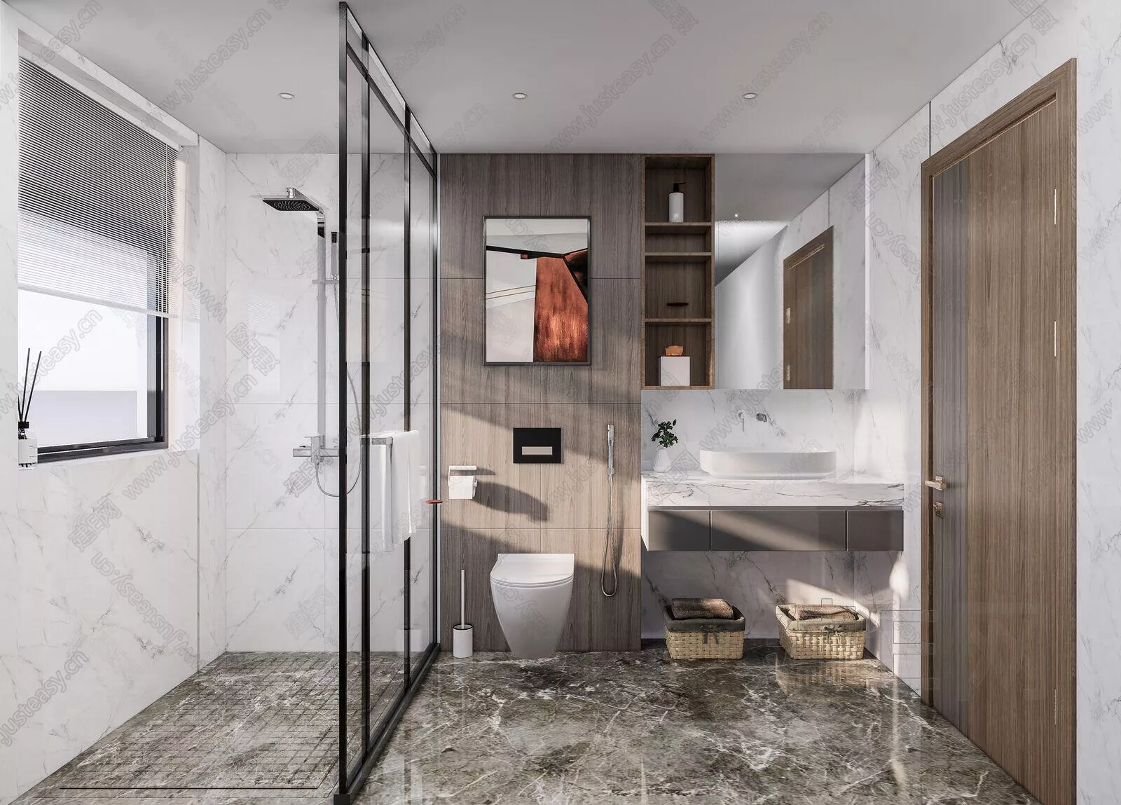 MODERN BATHROOM - SKETCHUP 3D SCENE - ENSCAPE - 103105319