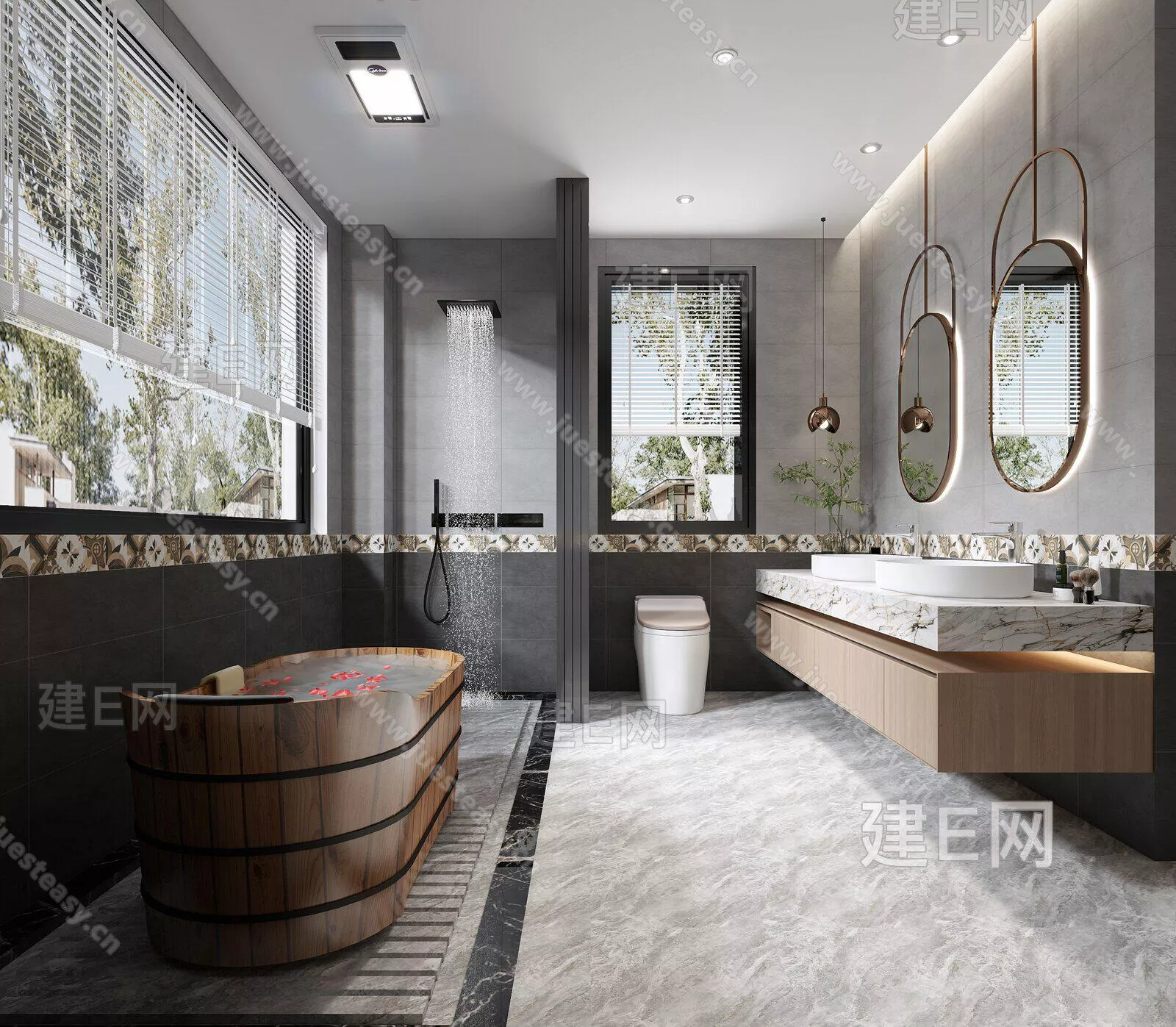 MODERN BATHROOM - SKETCHUP 3D SCENE - ENSCAPE - 103106853