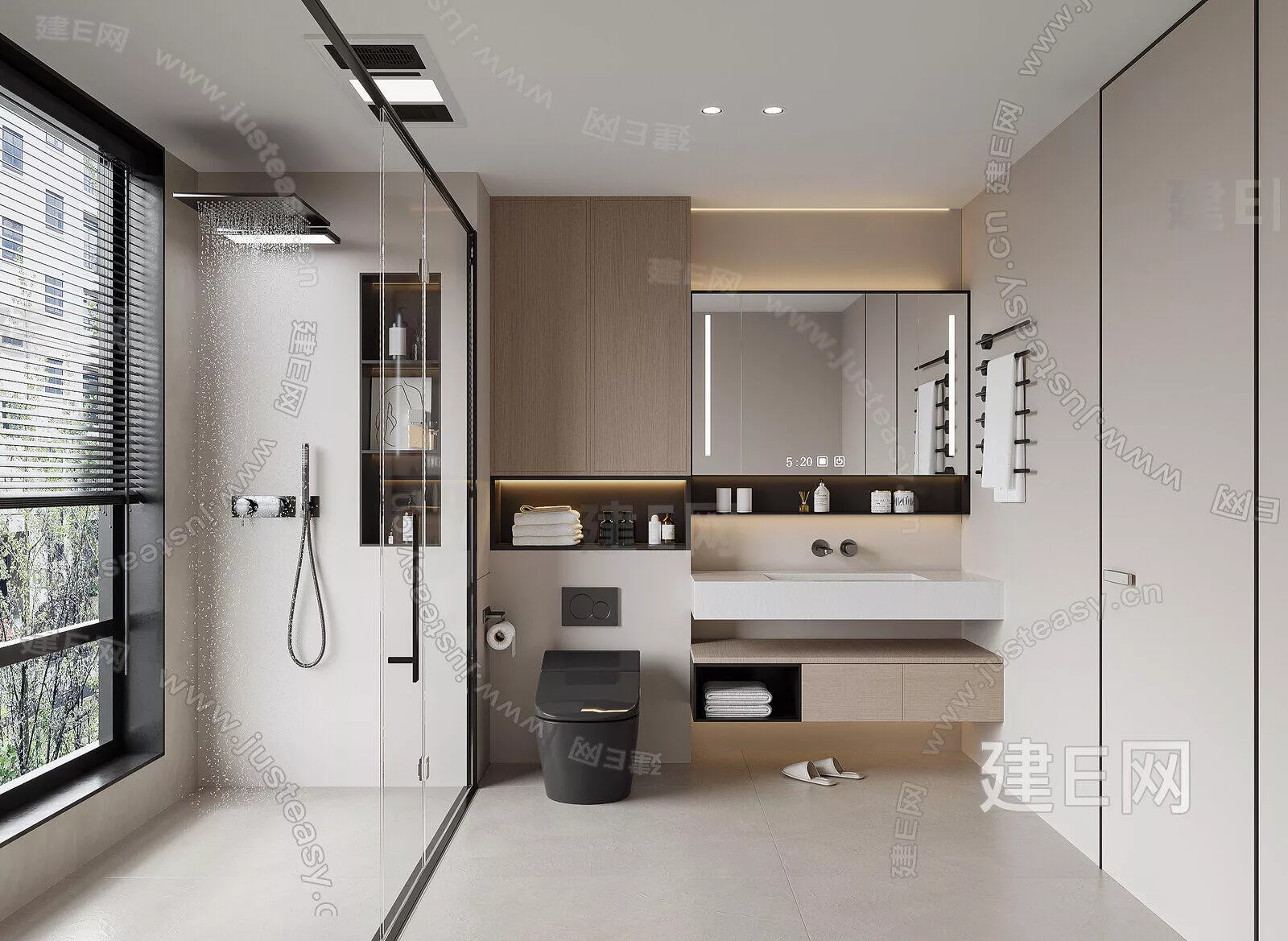 MODERN BATHROOM - SKETCHUP 3D SCENE - ENSCAPE - 103107622