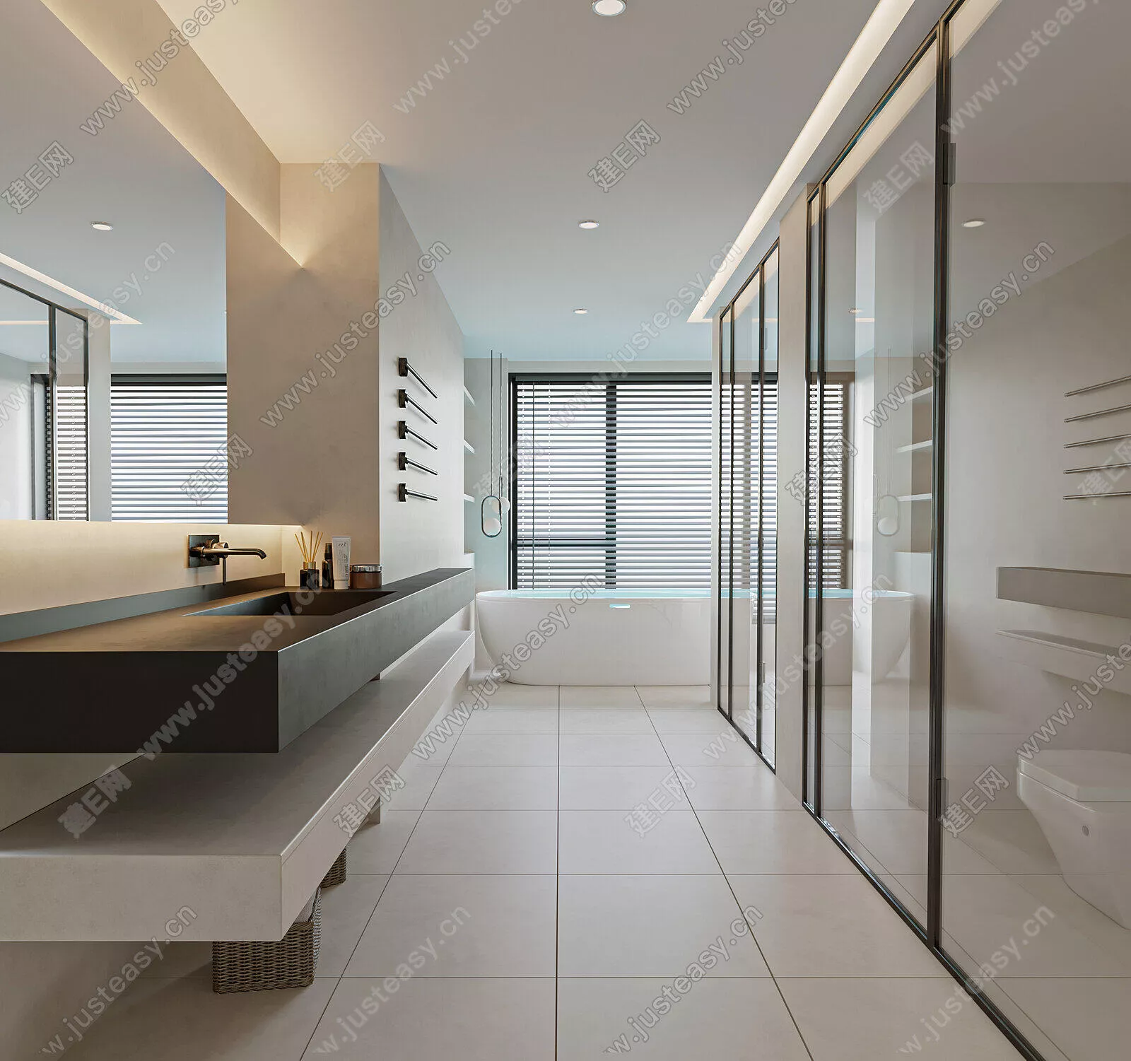 MODERN BATHROOM - SKETCHUP 3D SCENE - ENSCAPE - 103893184