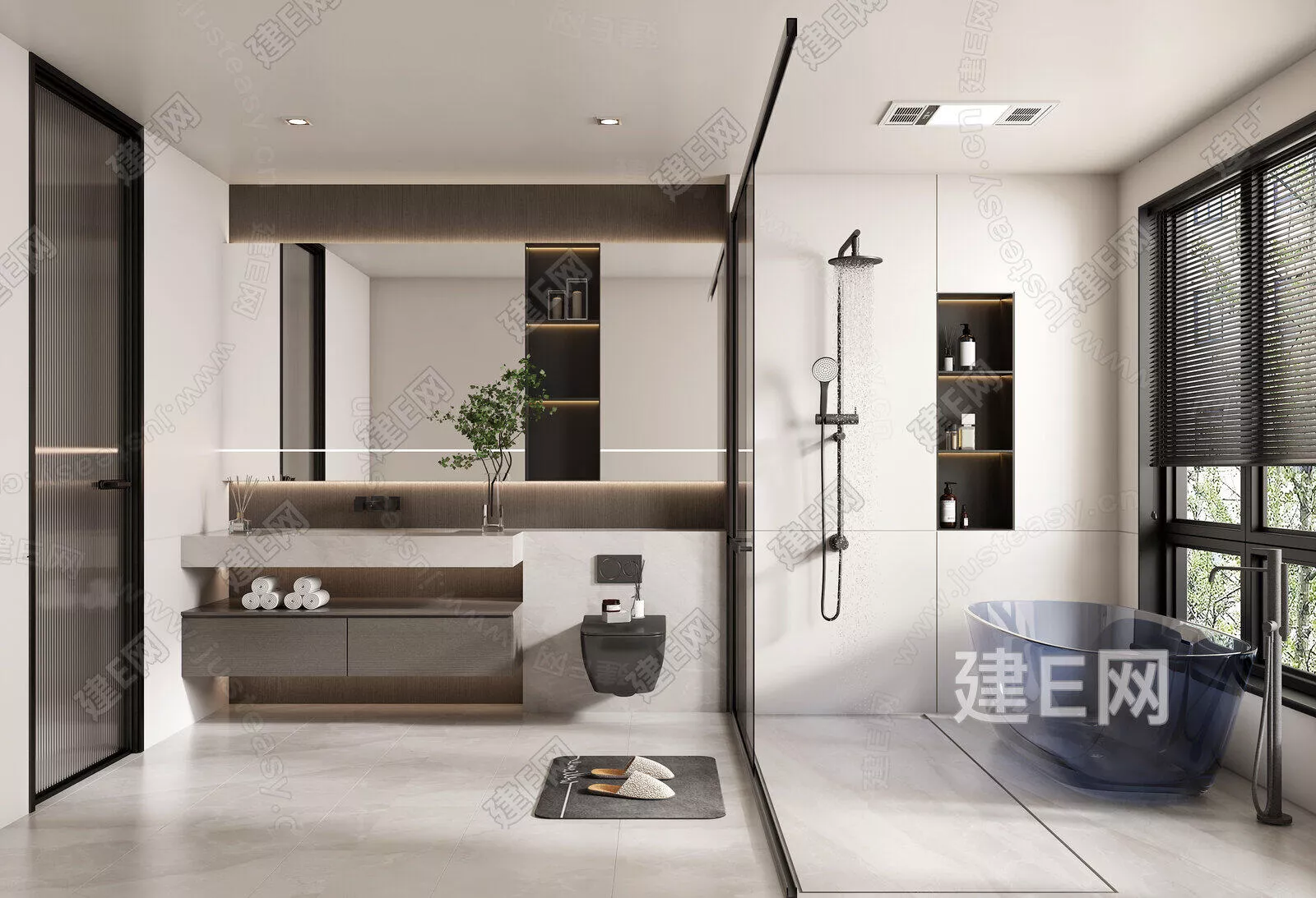 MODERN BATHROOM - SKETCHUP 3D SCENE - ENSCAPE - 104351316