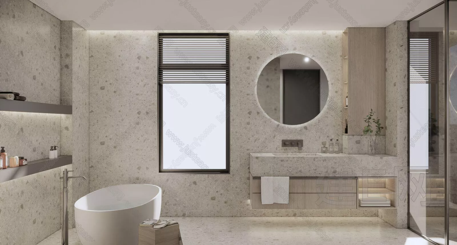 MODERN BATHROOM - SKETCHUP 3D SCENE - ENSCAPE - 105202866