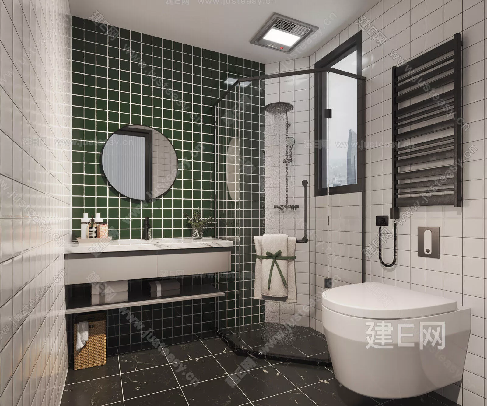 MODERN BATHROOM - SKETCHUP 3D SCENE - ENSCAPE - 106122540