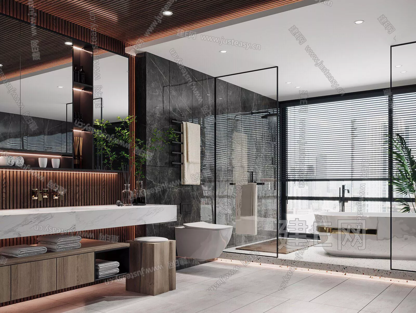 MODERN BATHROOM - SKETCHUP 3D SCENE - ENSCAPE - 106515825