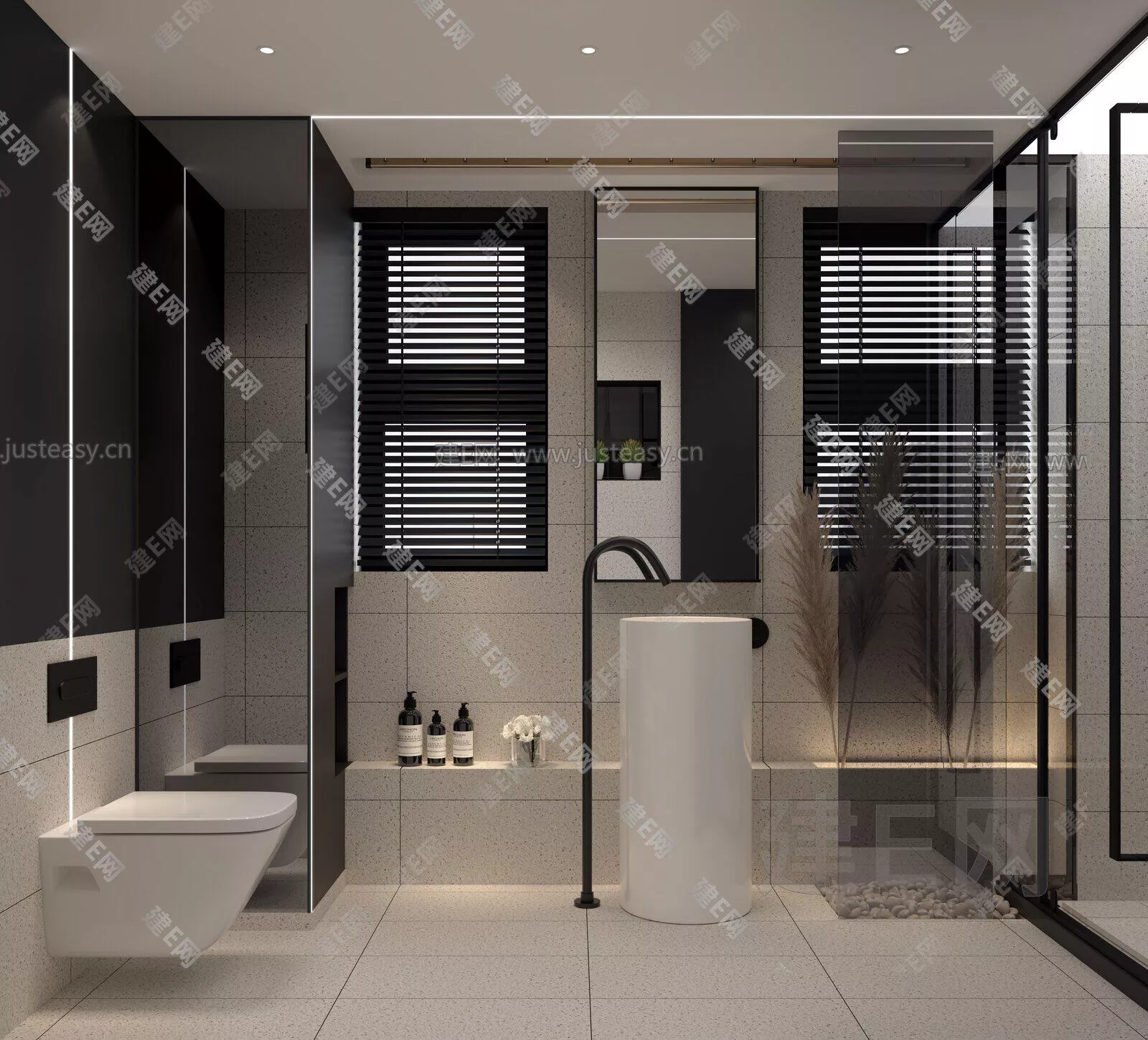 MODERN BATHROOM - SKETCHUP 3D SCENE - ENSCAPE - 106712394