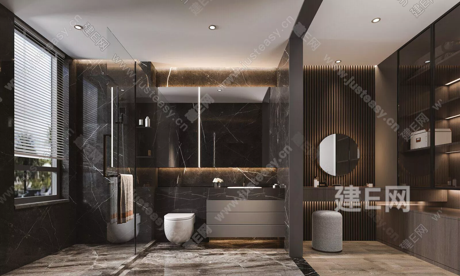 MODERN BATHROOM - SKETCHUP 3D SCENE - ENSCAPE - 106778078