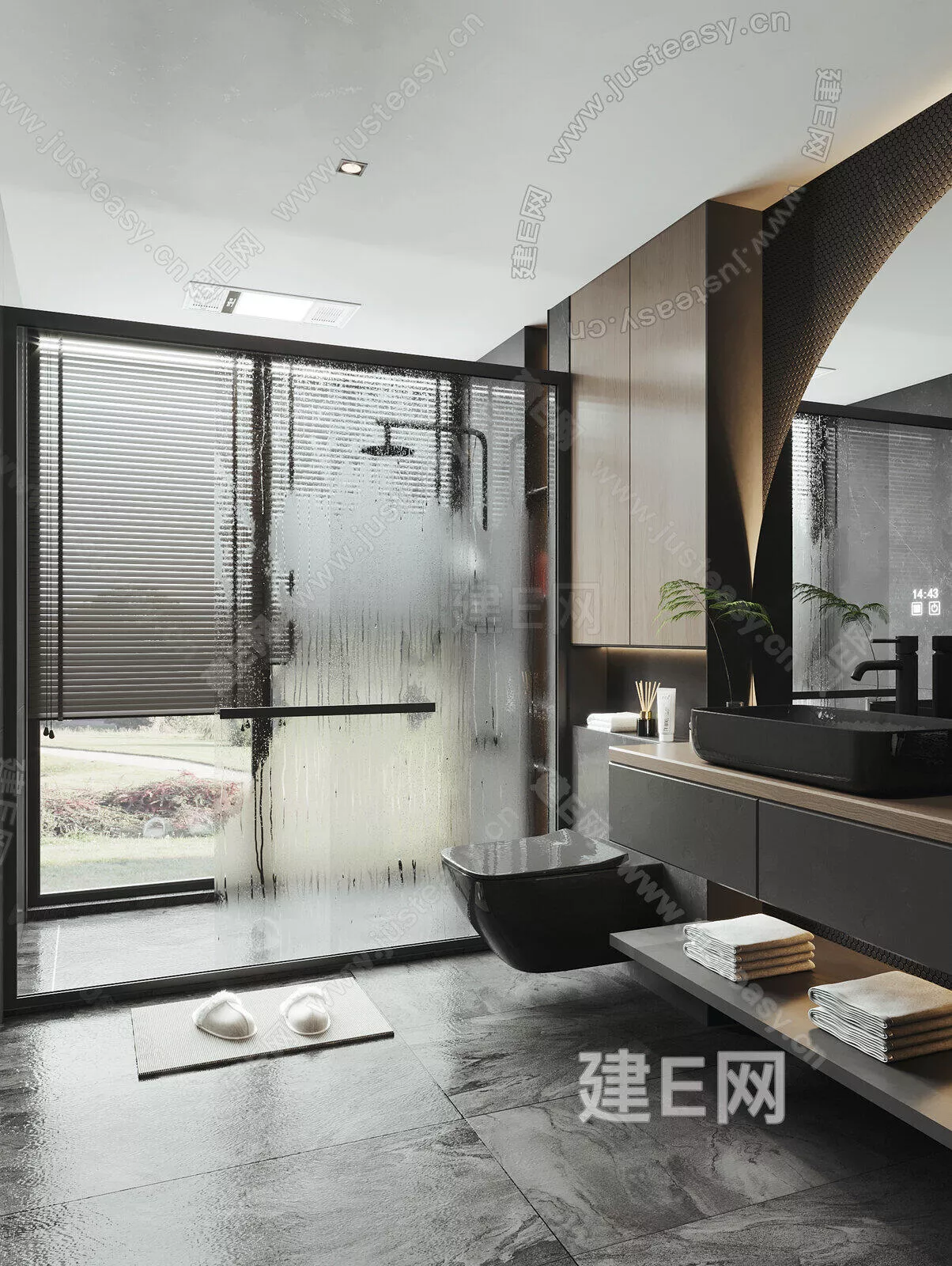 MODERN BATHROOM - SKETCHUP 3D SCENE - ENSCAPE - 108940608