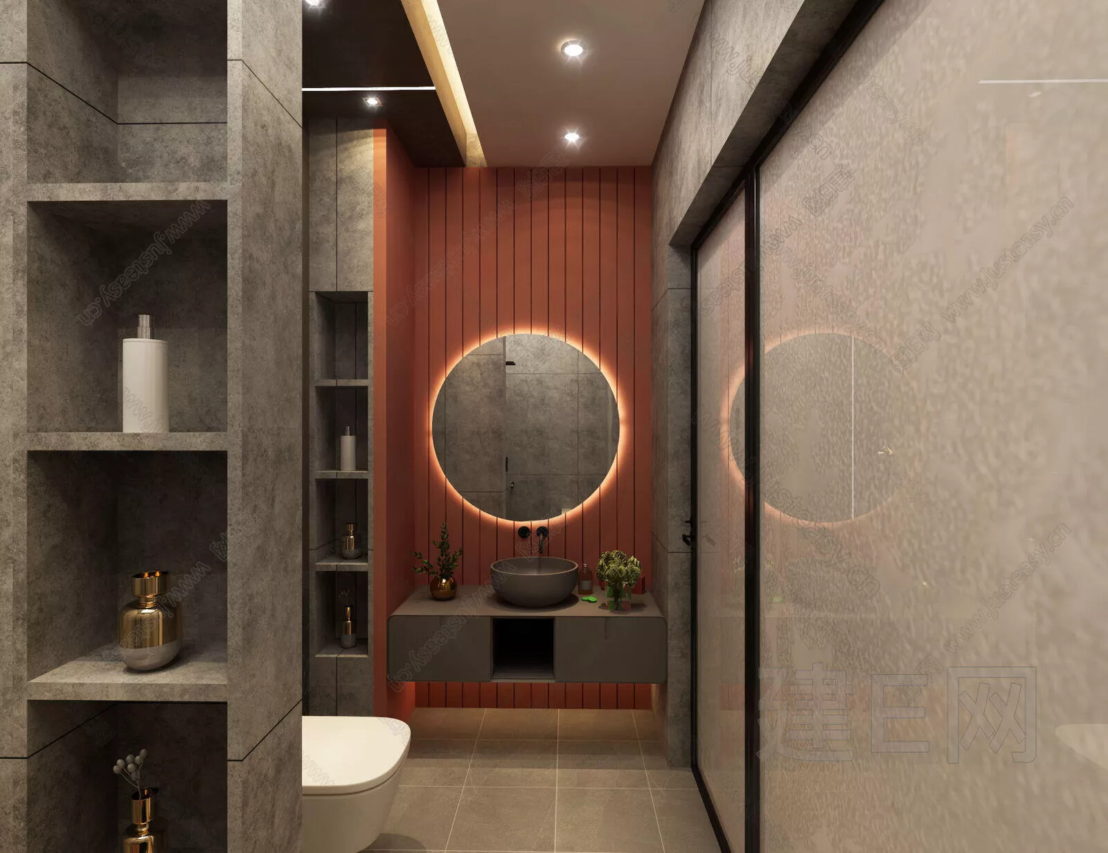 MODERN BATHROOM - SKETCHUP 3D SCENE - ENSCAPE - 109987113