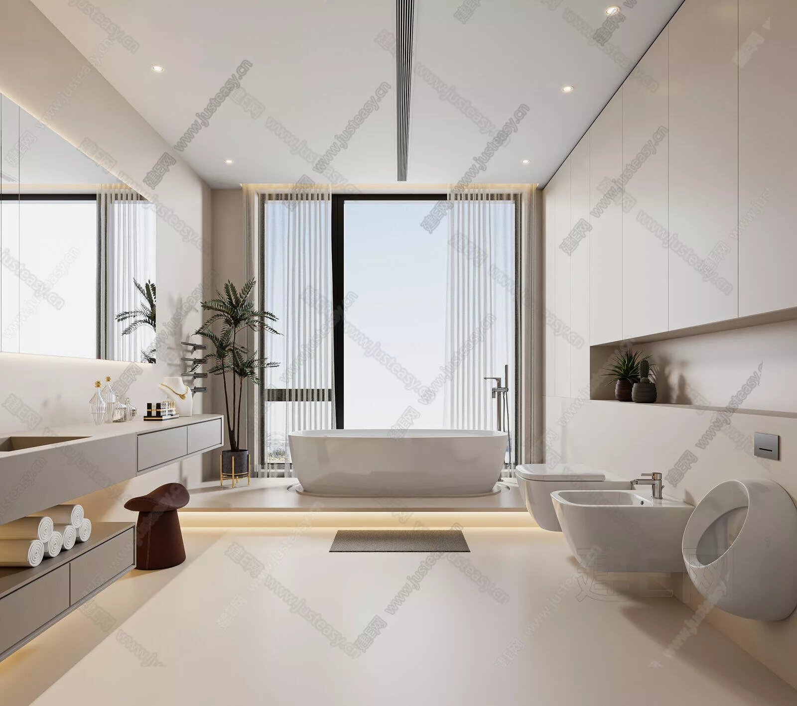 MODERN BATHROOM - SKETCHUP 3D SCENE - ENSCAPE - 110054785