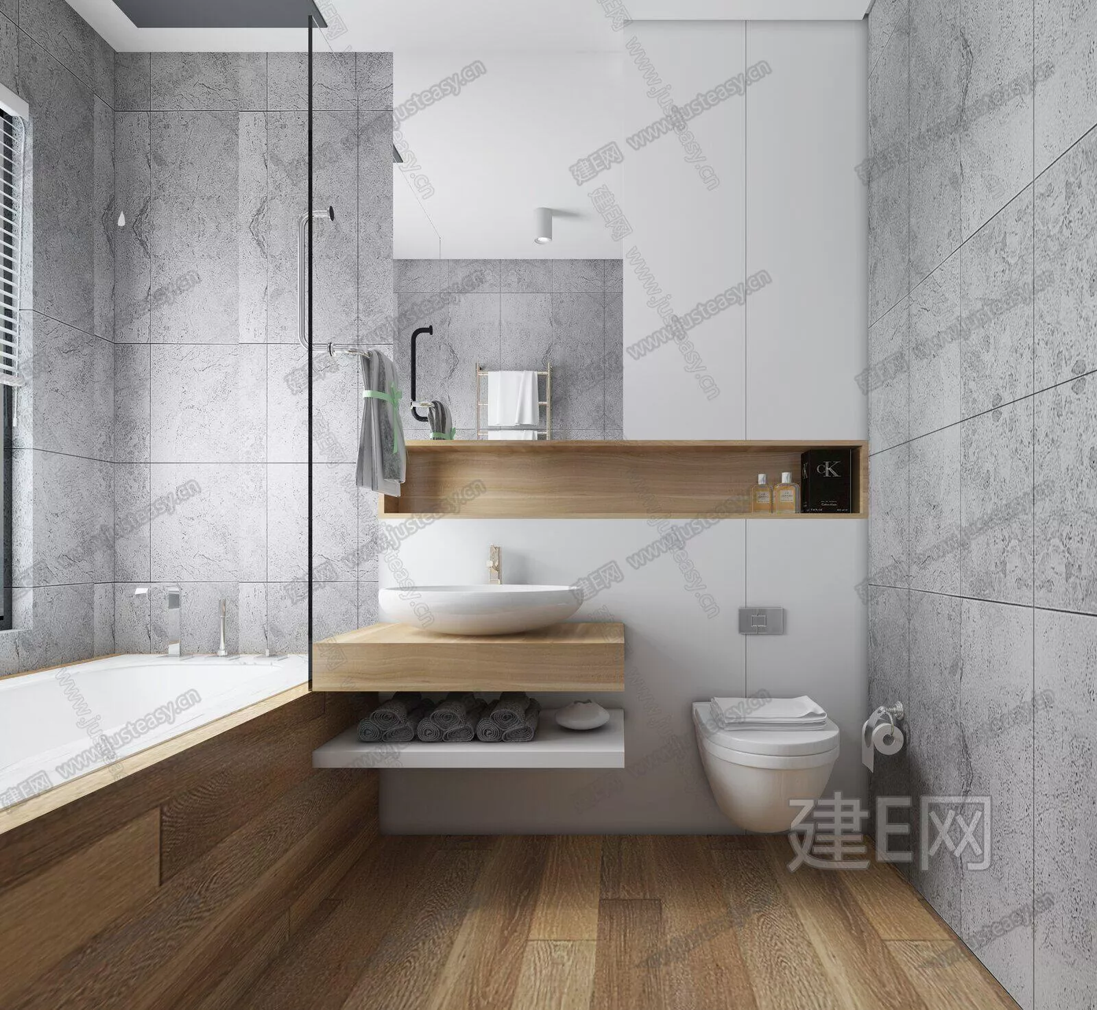 MODERN BATHROOM - SKETCHUP 3D SCENE - ENSCAPE - 110841199