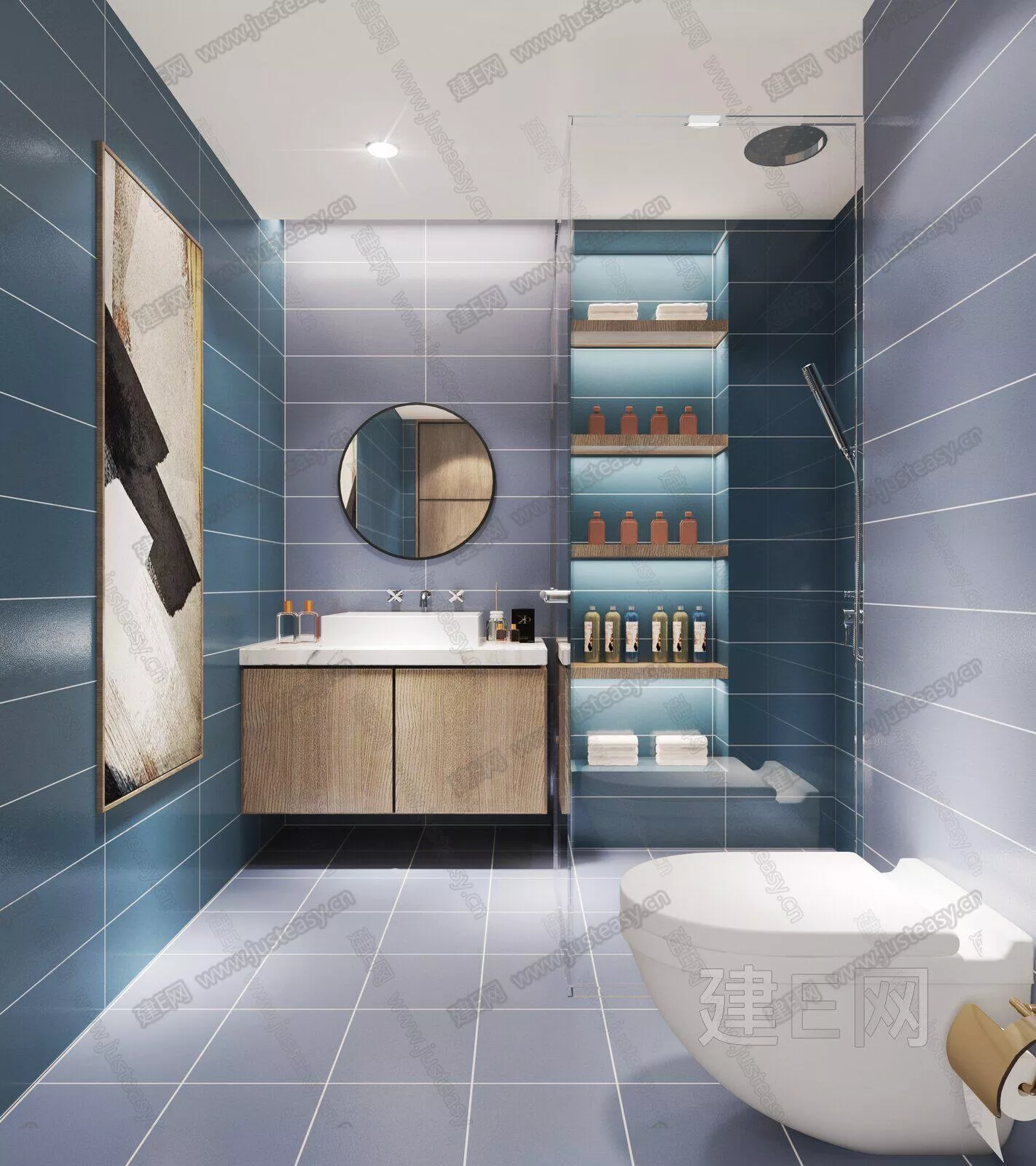 MODERN BATHROOM - SKETCHUP 3D SCENE - ENSCAPE - 111693112