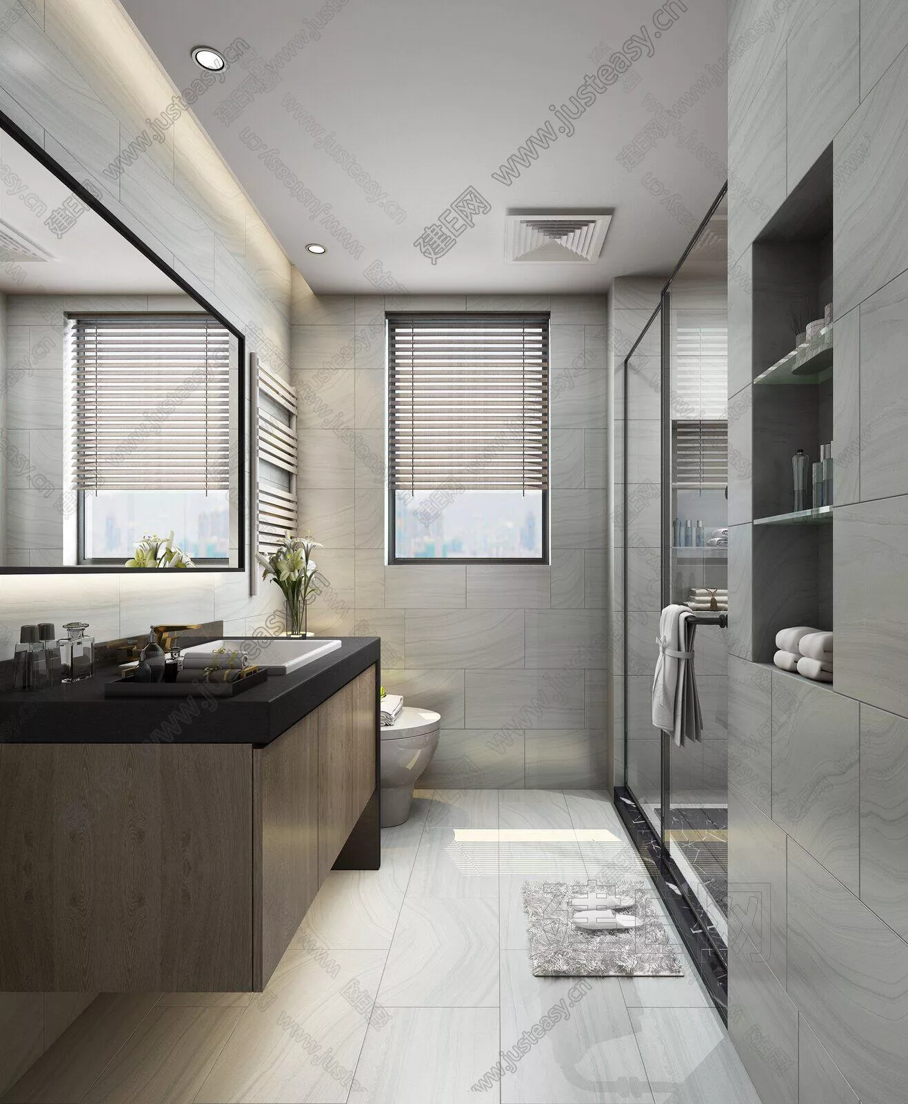 MODERN BATHROOM - SKETCHUP 3D SCENE - ENSCAPE - 111758779