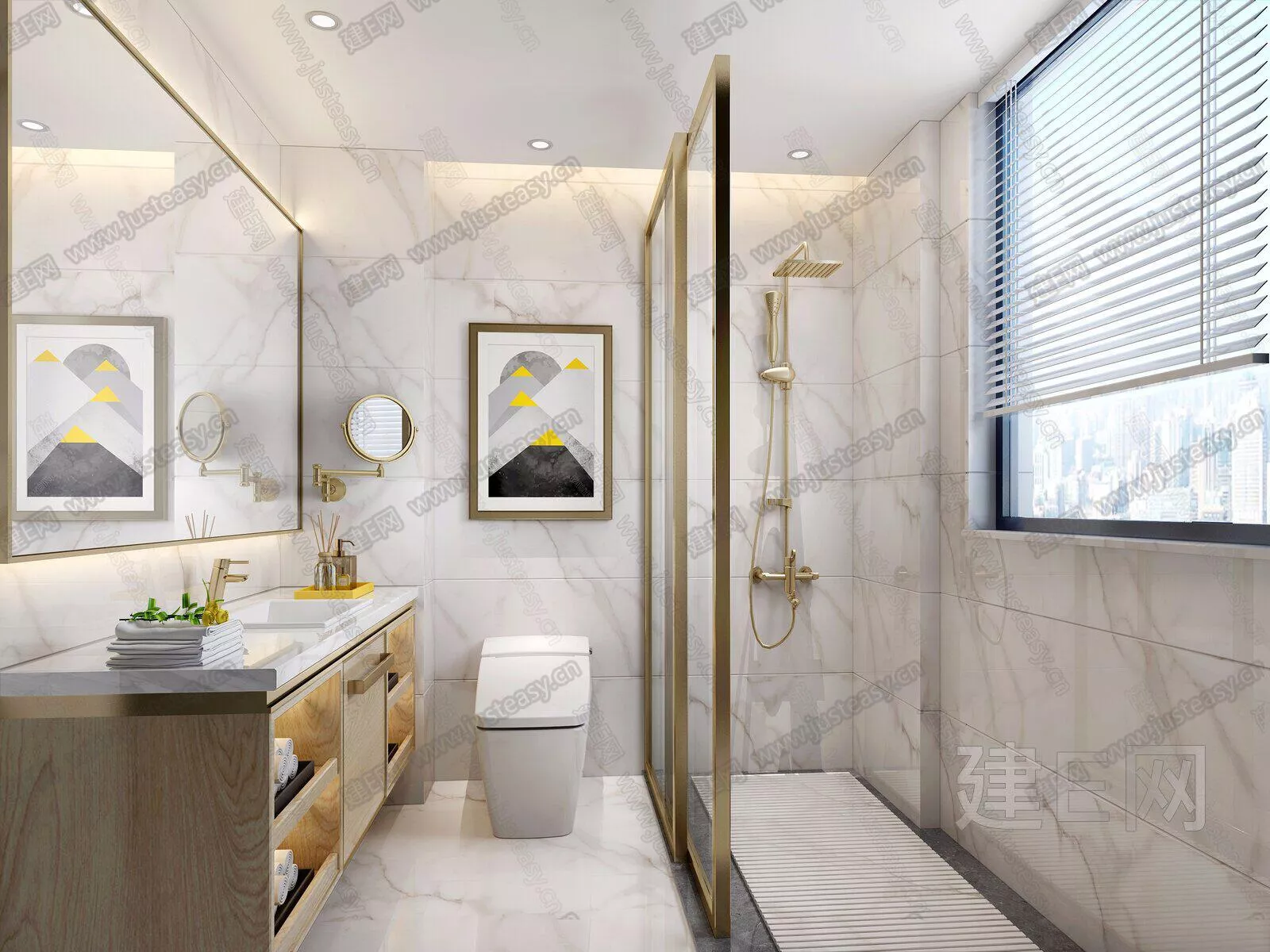 MODERN BATHROOM - SKETCHUP 3D SCENE - ENSCAPE - 112545216