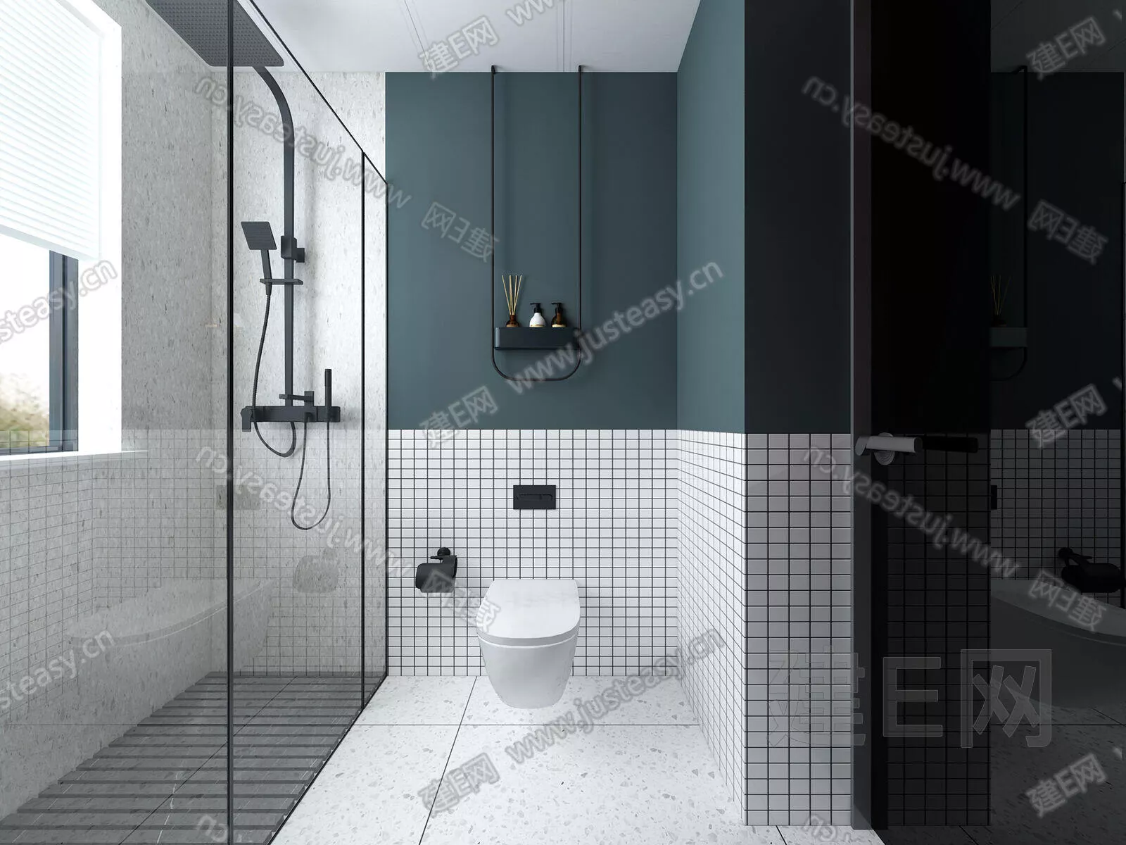 MODERN BATHROOM - SKETCHUP 3D SCENE - ENSCAPE - 115492289