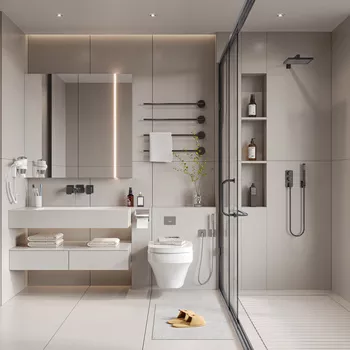 MODERN BATHROOM - SKETCHUP 3D SCENE - ENSCAPE - ID01140