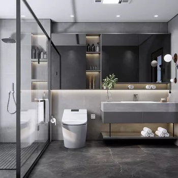 MODERN BATHROOM - SKETCHUP 3D SCENE - ENSCAPE - ID01147