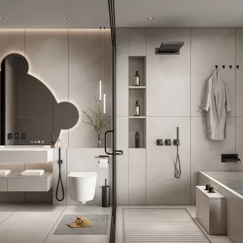 MODERN BATHROOM - SKETCHUP 3D SCENE - ENSCAPE - ID01152