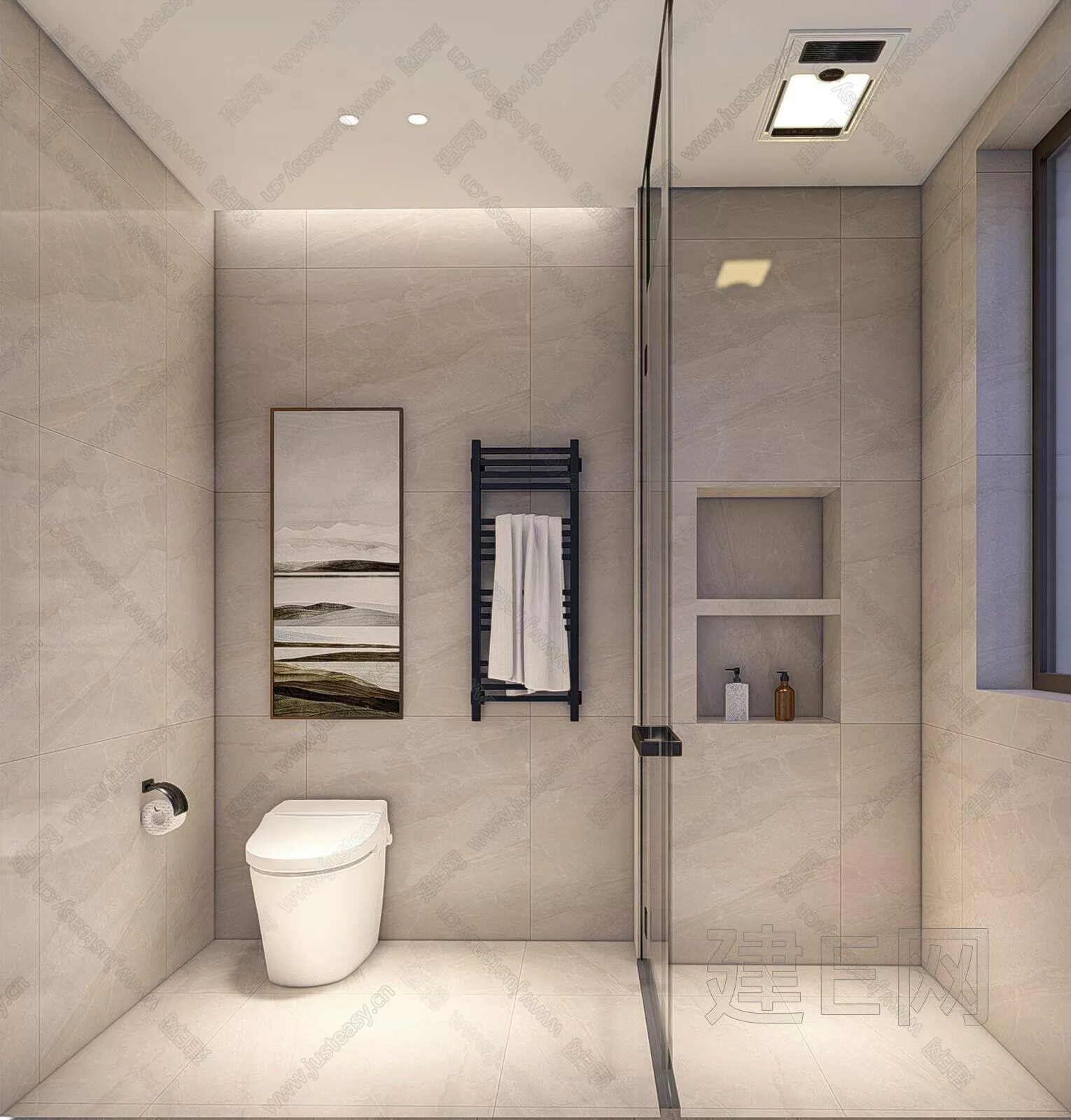 MODERN BATHROOM - SKETCHUP 3D SCENE - LUMION - 110249449