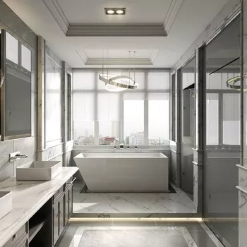 MODERN BATHROOM - SKETCHUP 3D SCENE - VRAY - ID01180