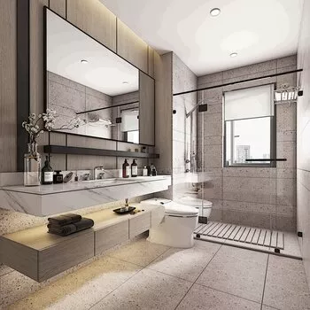 MODERN BATHROOM – SKETCHUP 3D SCENE – VRAY – ID01202 | SketchUp Store