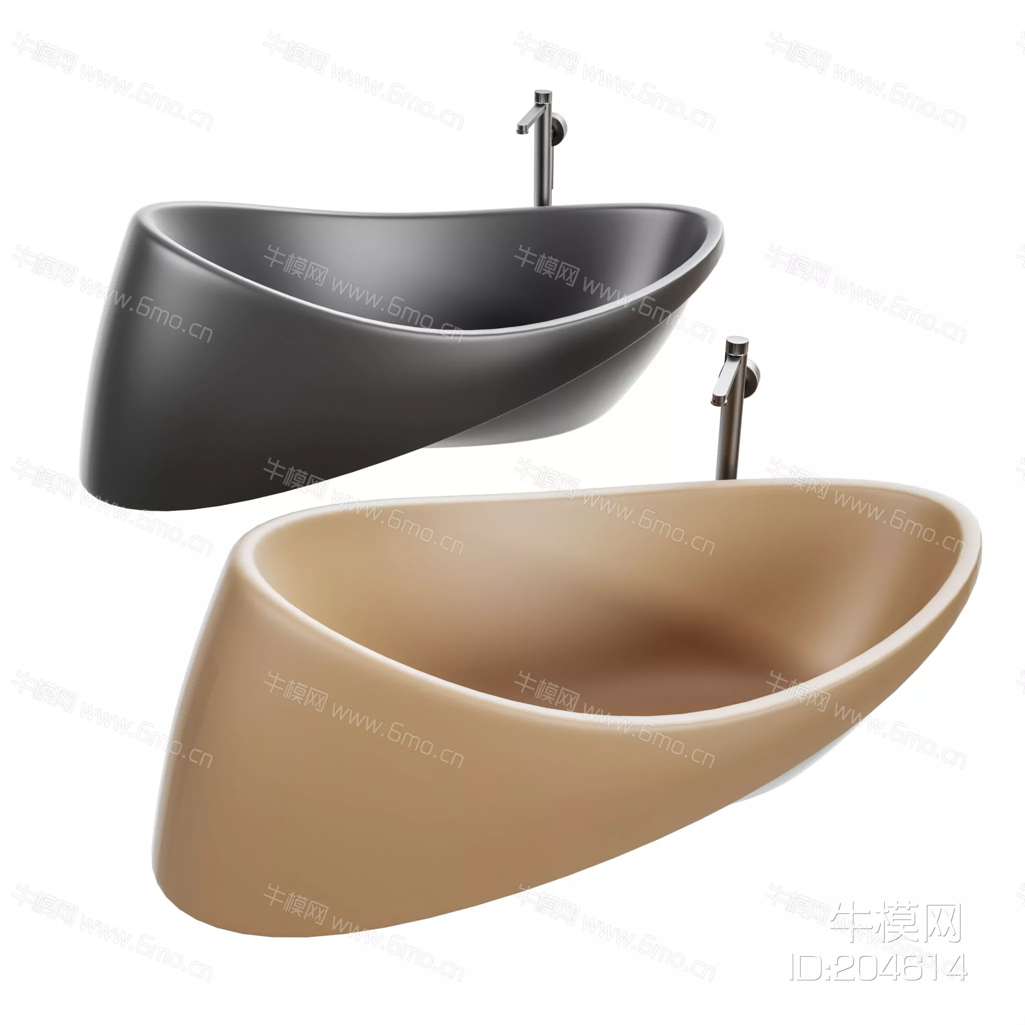 MODERN BATHTUB - SKETCHUP 3D MODEL - VRAY - 204614