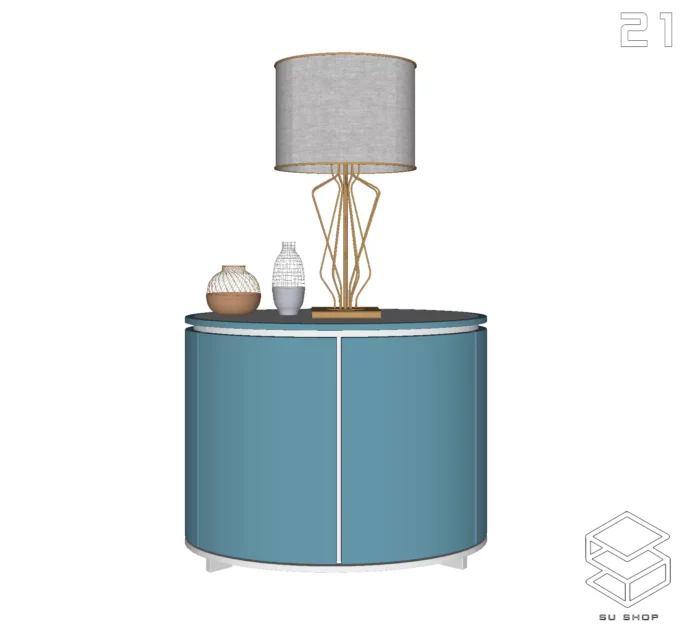 MODERN BED HEAD TAB - SKETCHUP 3D MODEL - VRAY OR ENSCAPE - ID01816