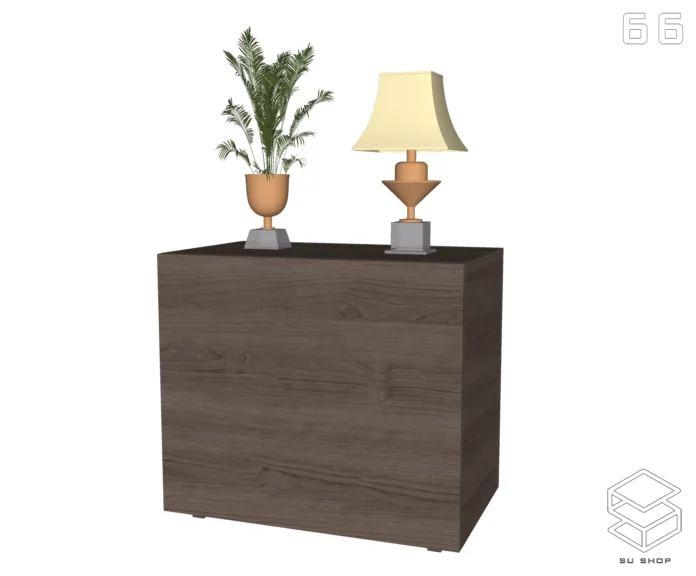 MODERN BED HEAD TAB - SKETCHUP 3D MODEL - VRAY OR ENSCAPE - ID01865