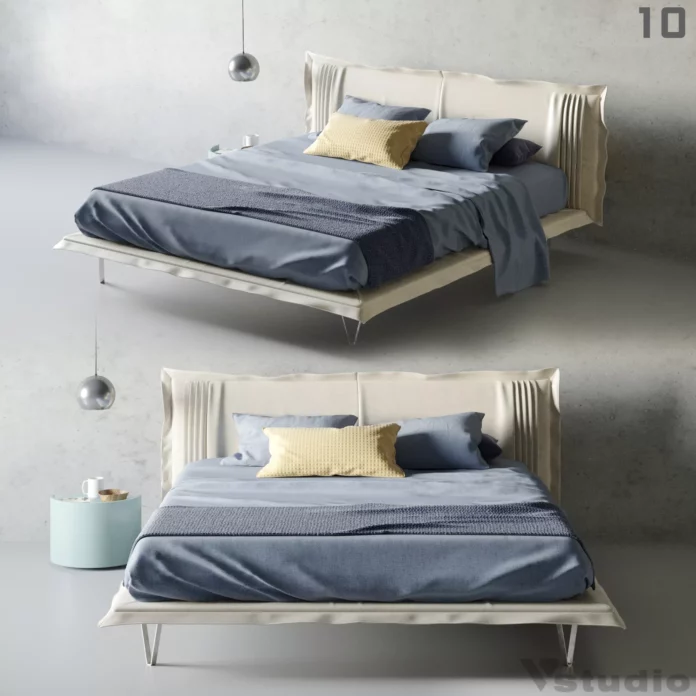 MODERN BED - SKETCHUP 3D MODEL - VRAY OR ENSCAPE - ID01503