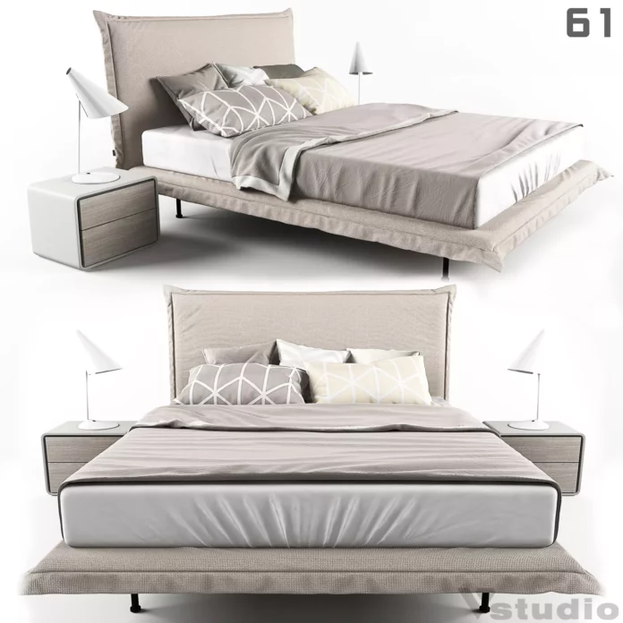 MODERN BED - SKETCHUP 3D MODEL - VRAY OR ENSCAPE - ID01560