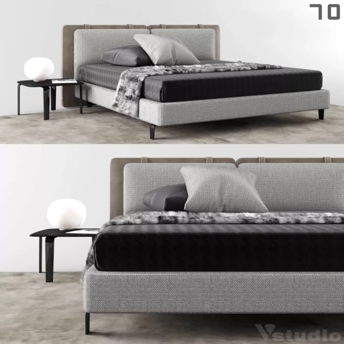 MODERN BED - SKETCHUP 3D MODEL - VRAY OR ENSCAPE - ID01570