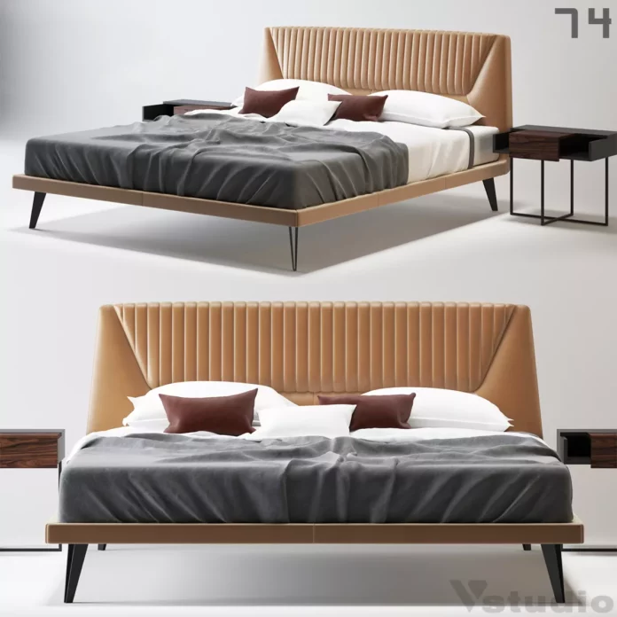 MODERN BED - SKETCHUP 3D MODEL - VRAY OR ENSCAPE - ID01574