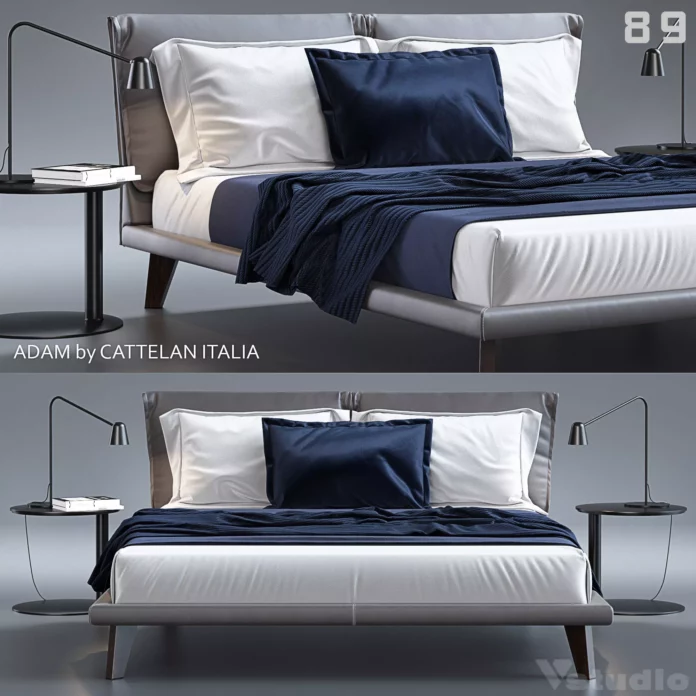 MODERN BED - SKETCHUP 3D MODEL - VRAY OR ENSCAPE - ID01590