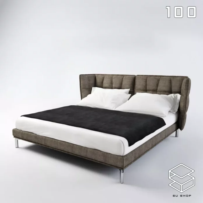 MODERN BED - SKETCHUP 3D MODEL - VRAY OR ENSCAPE - ID01611