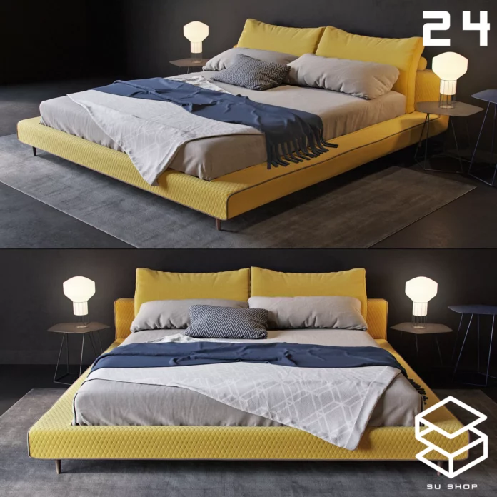 MODERN BED - SKETCHUP 3D MODEL - VRAY OR ENSCAPE - ID01626