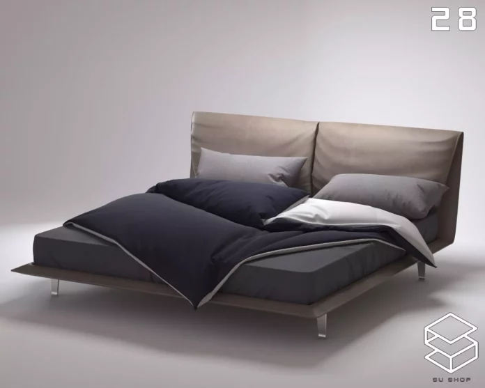 MODERN BED - SKETCHUP 3D MODEL - VRAY OR ENSCAPE - ID01630