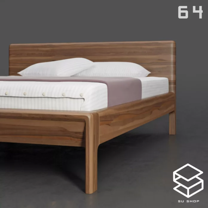 MODERN BED - SKETCHUP 3D MODEL - VRAY OR ENSCAPE - ID01666