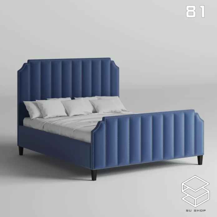 MODERN BED - SKETCHUP 3D MODEL - VRAY OR ENSCAPE - ID01683