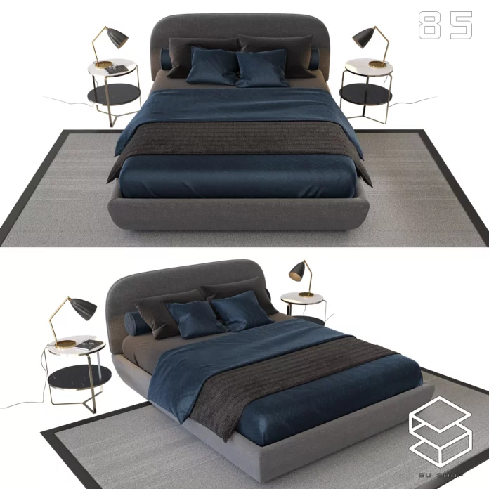 MODERN BED - SKETCHUP 3D MODEL - VRAY OR ENSCAPE - ID01687