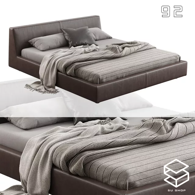 MODERN BED - SKETCHUP 3D MODEL - VRAY OR ENSCAPE - ID01694