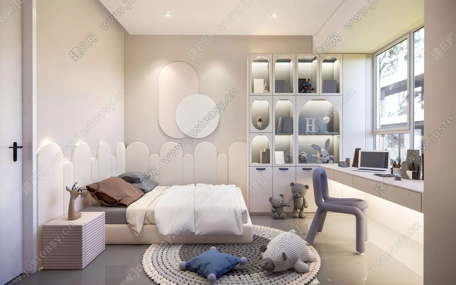 MODERN BEDROOM - SKETCHUP 3D SCENE - ENSCAPE - 102581577