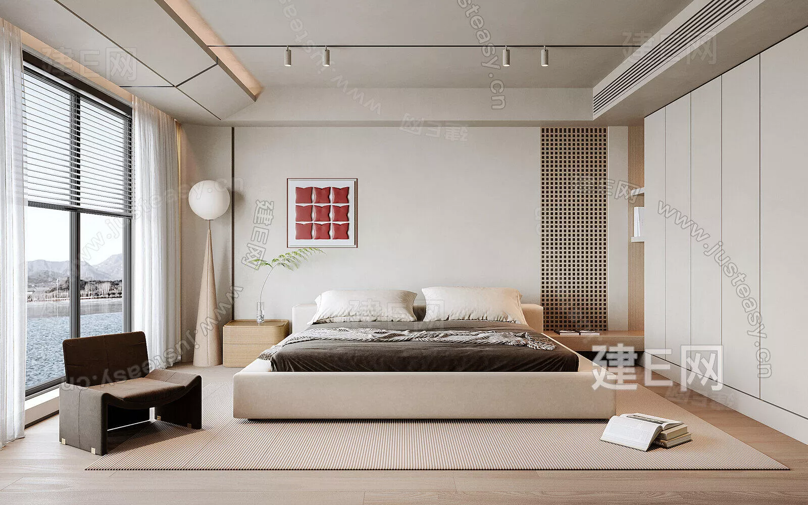 MODERN BEDROOM - SKETCHUP 3D SCENE - ENSCAPE - 102583688