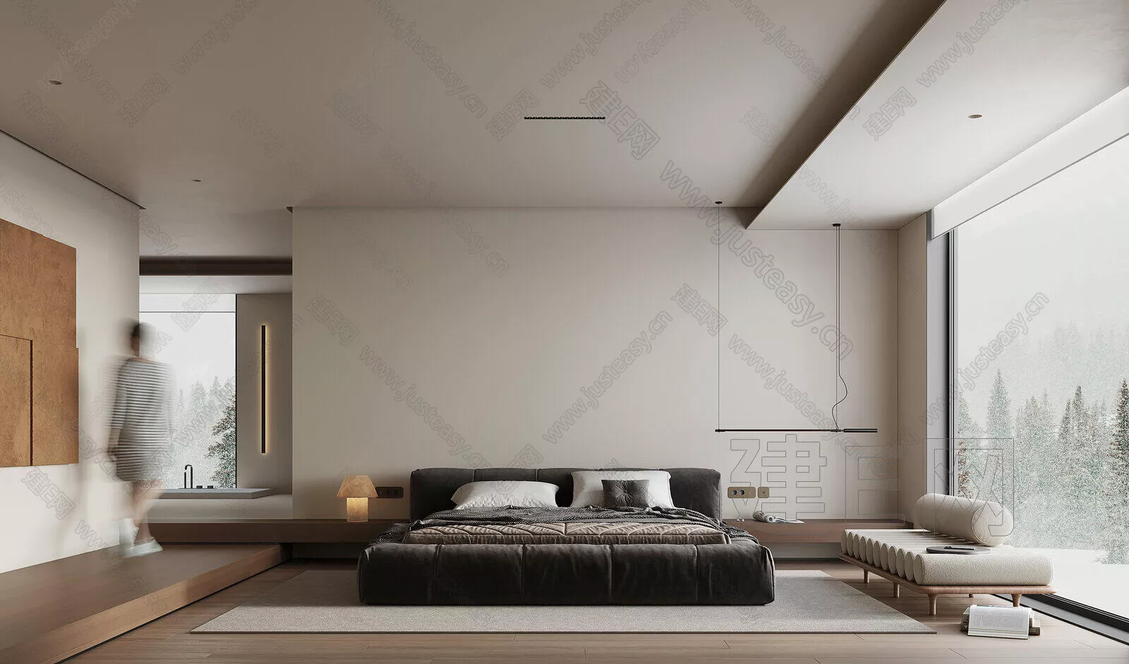 MODERN BEDROOM - SKETCHUP 3D SCENE - ENSCAPE - 102583760