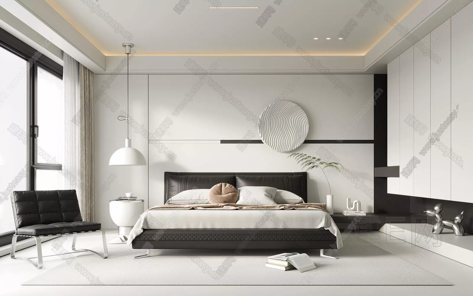 MODERN BEDROOM - SKETCHUP 3D SCENE - ENSCAPE - 102778495