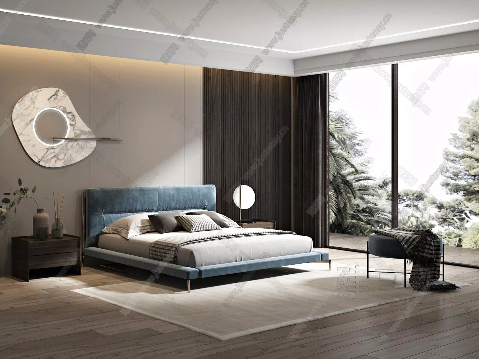 MODERN BEDROOM - SKETCHUP 3D SCENE - ENSCAPE - 103631140