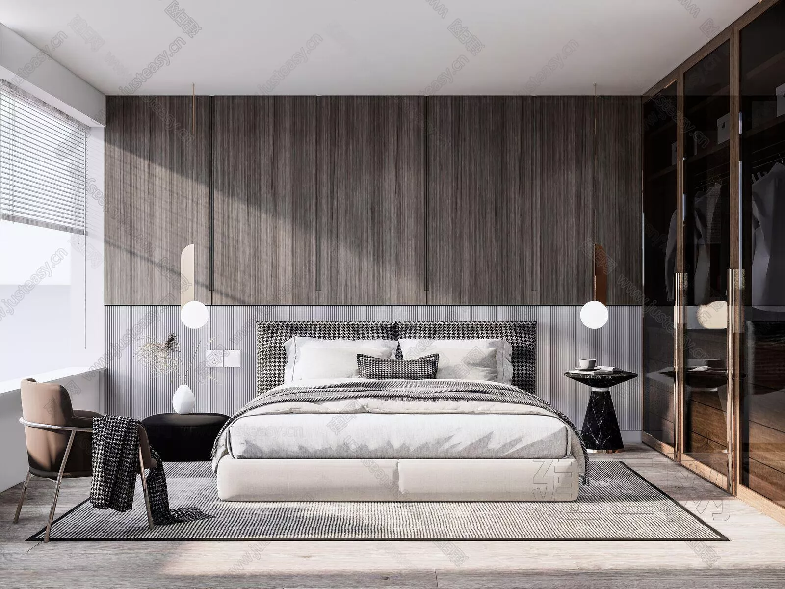 MODERN BEDROOM - SKETCHUP 3D SCENE - ENSCAPE - 103760640