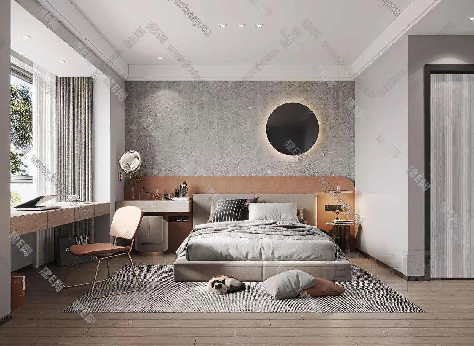 MODERN BEDROOM - SKETCHUP 3D SCENE - ENSCAPE - 103762393