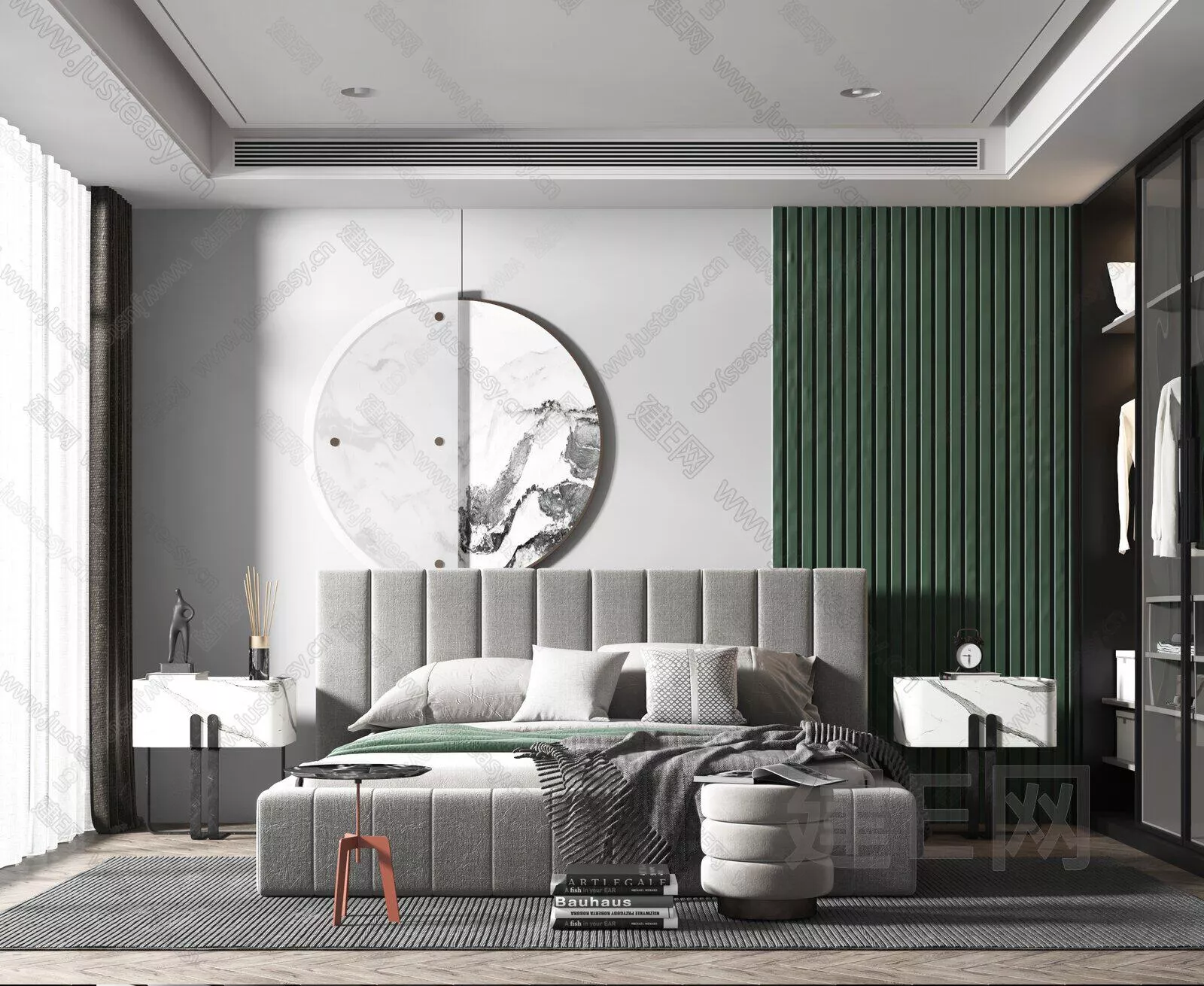 MODERN BEDROOM - SKETCHUP 3D SCENE - ENSCAPE - 105269477