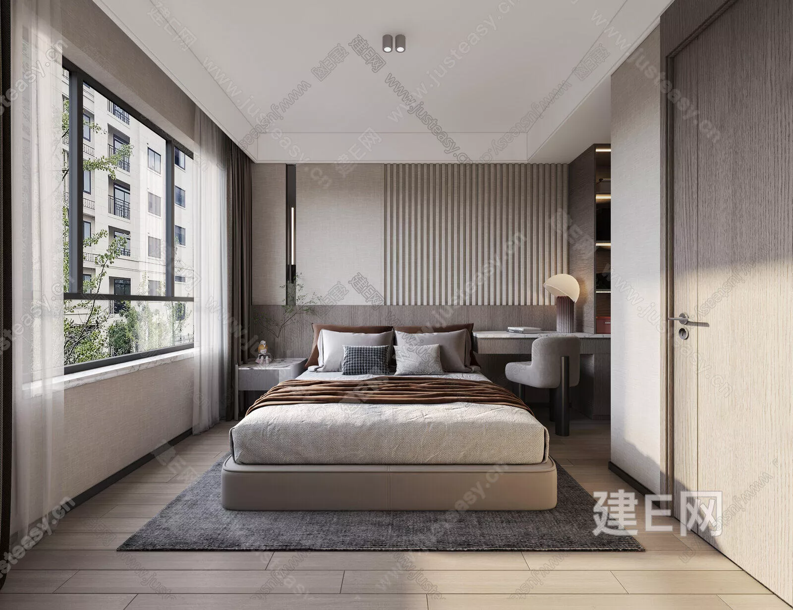 MODERN BEDROOM - SKETCHUP 3D SCENE - ENSCAPE - 105926016