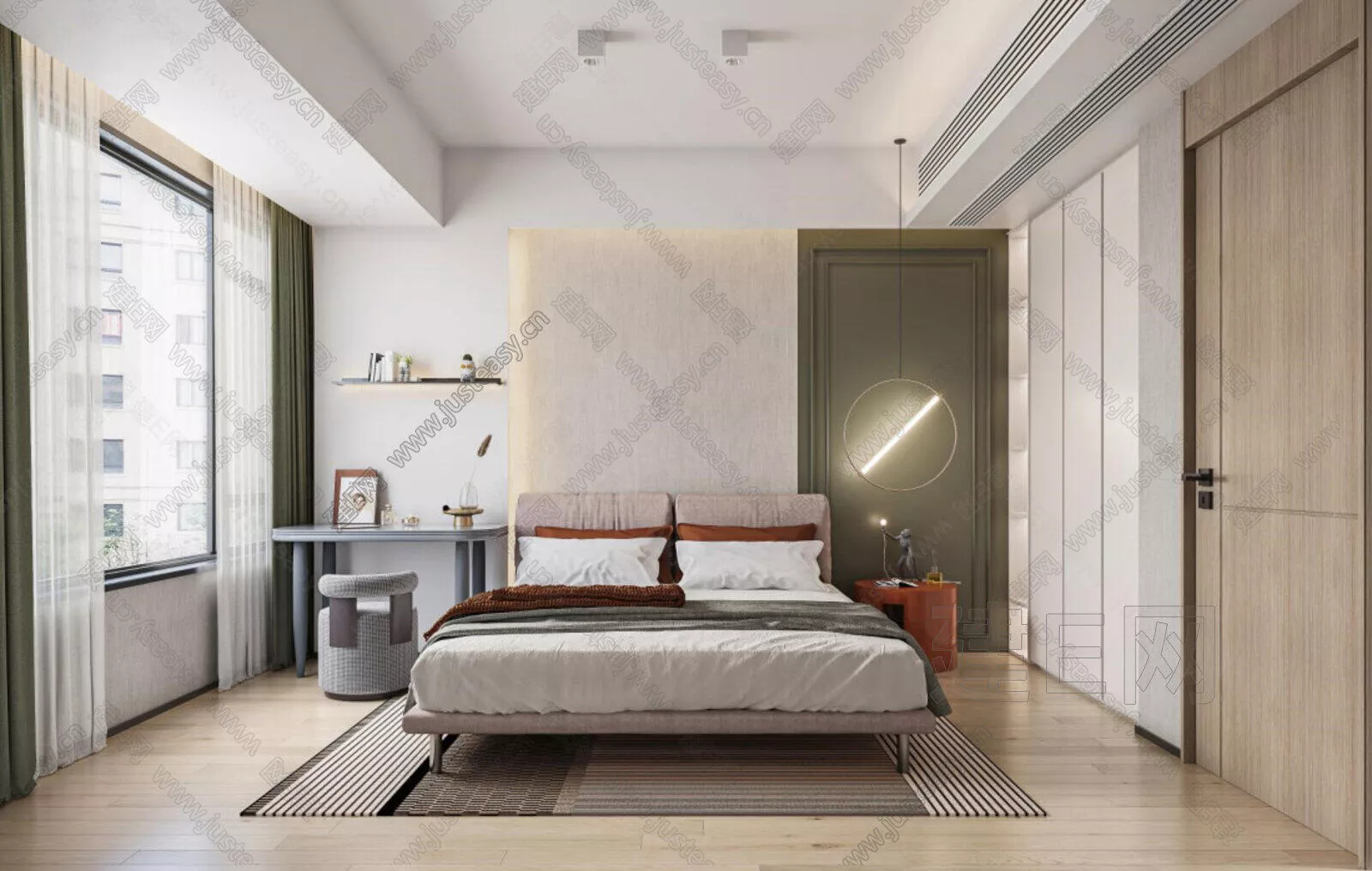 MODERN BEDROOM - SKETCHUP 3D SCENE - ENSCAPE - 106122529