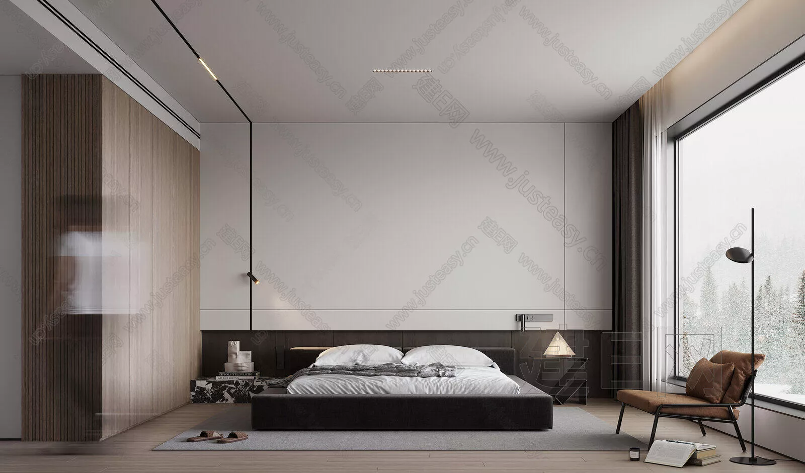 MODERN BEDROOM - SKETCHUP 3D SCENE - ENSCAPE - 106384595